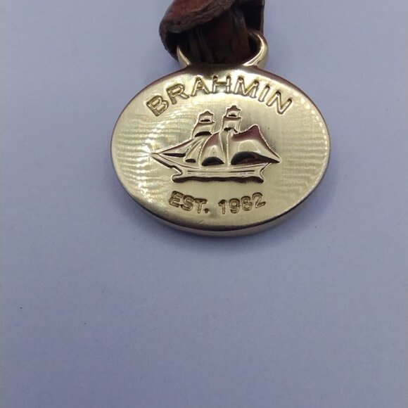 Set of 5 Brahmin Medallions Croc Embossed Leather Hang Tag  FOB - FIRM PRICE - Picture 8 of 8